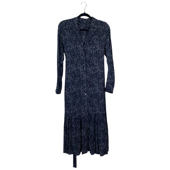 RAILS Beatrice Midi Dress Charcoal Abstract Animal Print Size Small Gray - Picture 2 of 10